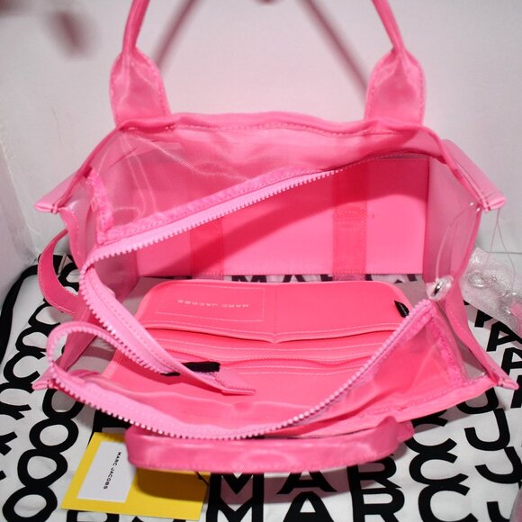 MARC JACOBS The Mesh MEDIUM Tote in Candy Pink #H005M06SP21-675 NWT - Picture 3 of 7